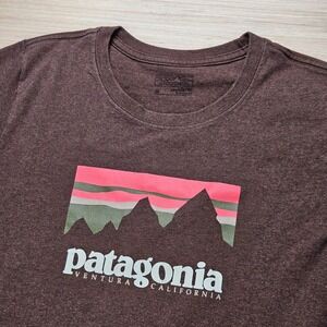 Patagonia Ventura California Graphic T Shirt Mens M Brown Short Sleeve 38950